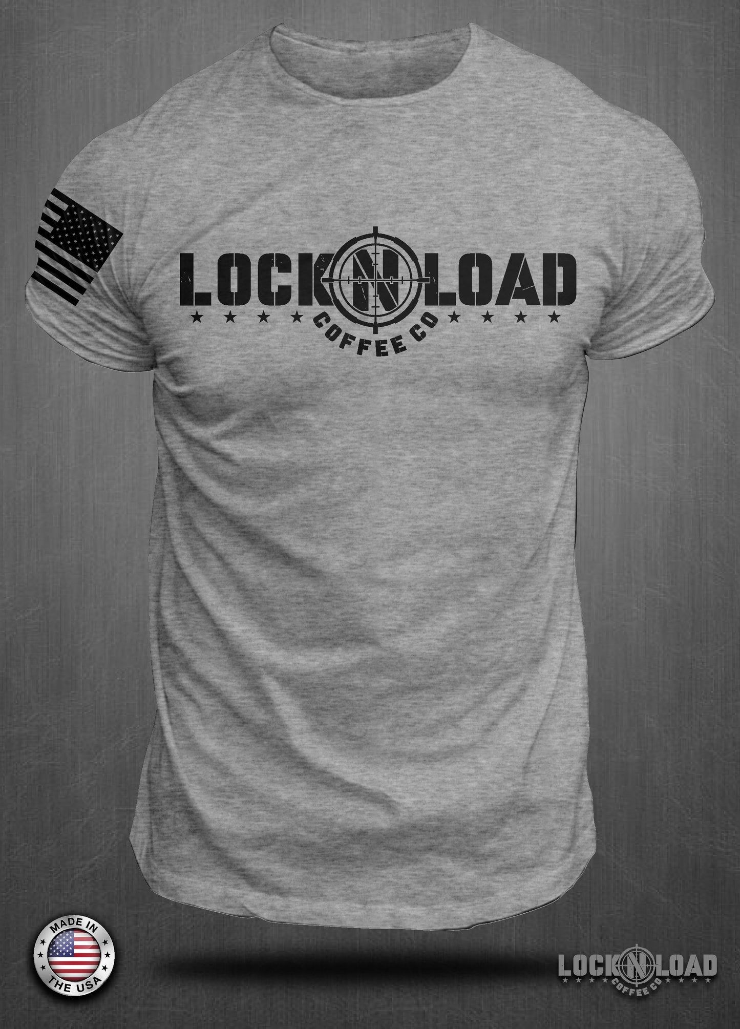 Lock-N-Load Long Logo T-Shirt / LOCK-N-LOAD Coffee Co