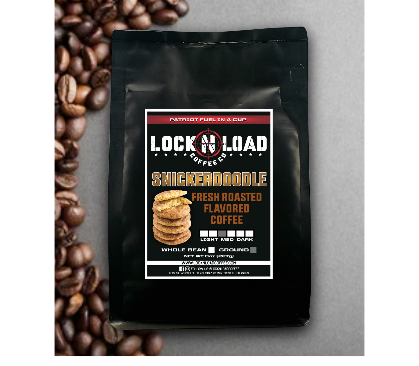 Snickerdoodle FLAVORED COFFEE ~ Lock-n-Load Coffee Co
