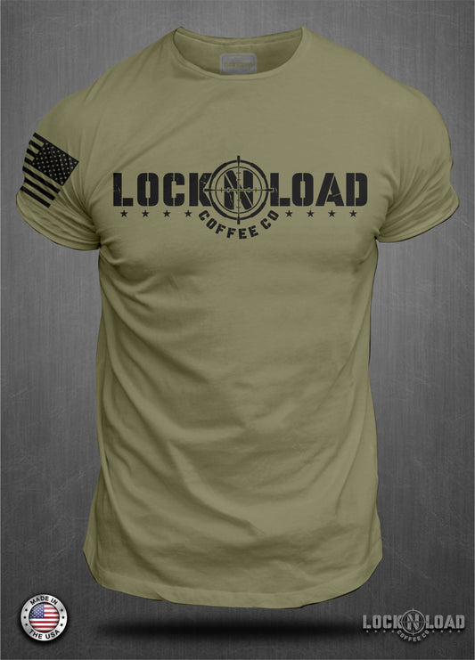 Lock-N-Load Long Logo T-Shirt / LOCK-N-LOAD Coffee Co